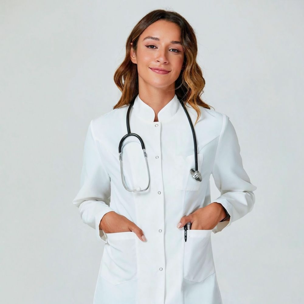 Medical Lab And Science - Jaleco profissional de manga comprida para