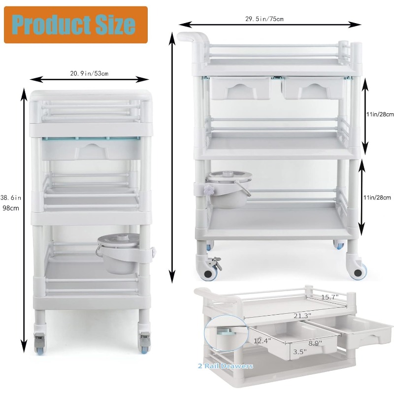 Carrinho Utilitário Médico de  - Medical Lab Furniture avaliação e preço